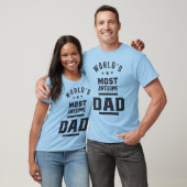 De meest Geweldige vader ter wereld T-shirt (Unisex)