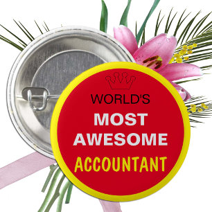 De meest Geweldige werelden - ACCOUNTANT (beste) Ronde Button 3,2 Cm