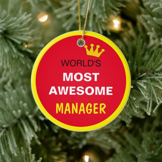 De meest Geweldige werelden - MANAGER / de beste Keramisch Ornament (Boom)