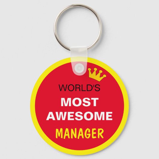 De meest Geweldige werelden - MANAGER / de beste Sleutelhanger (Achterkant)