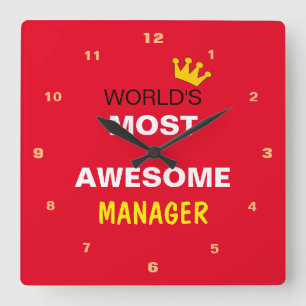 De meest Geweldige werelden - MANAGER / de beste Vierkante Klok