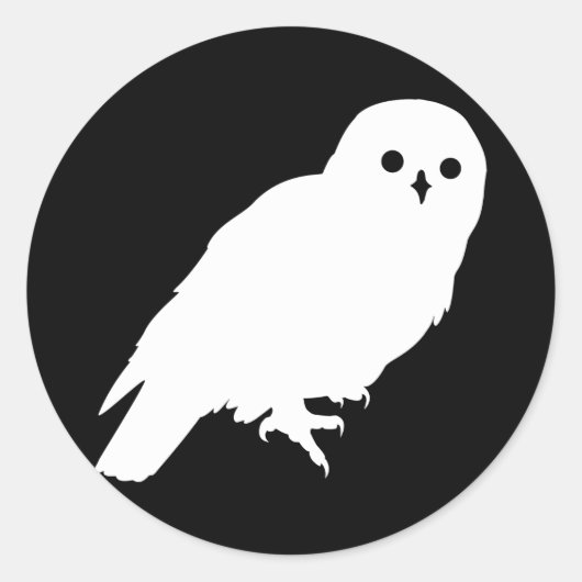 De meest Geweldige witte uil op aarde Ronde Sticker (Voorkant)
