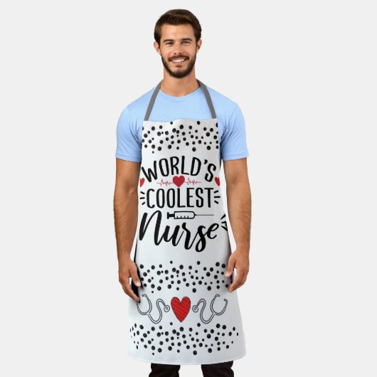 De meest koelste verpleegster ter wereld, cheetah, schort (Gedragen)