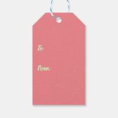 De meest kostbare cadeau flat vakantie Kaart Cadeaulabel (Achterkant)