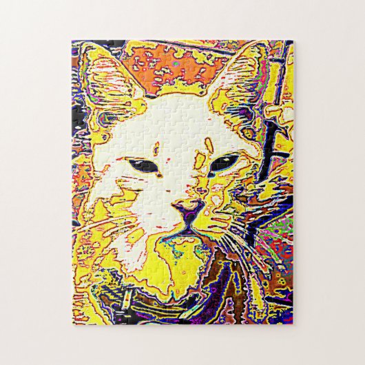 DE MEEST MOEILIJKE KAT MET GEEL GEEL TER WERELD LEGPUZZEL (Verticaal)