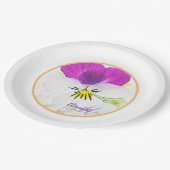 De meest nuttige ventilator - Viola-monogram Papieren Bordje (Gekanteld)