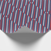 De meest patriottische Amerikaanse vlag | 4e juli  Cadeaupapier (Hoek)