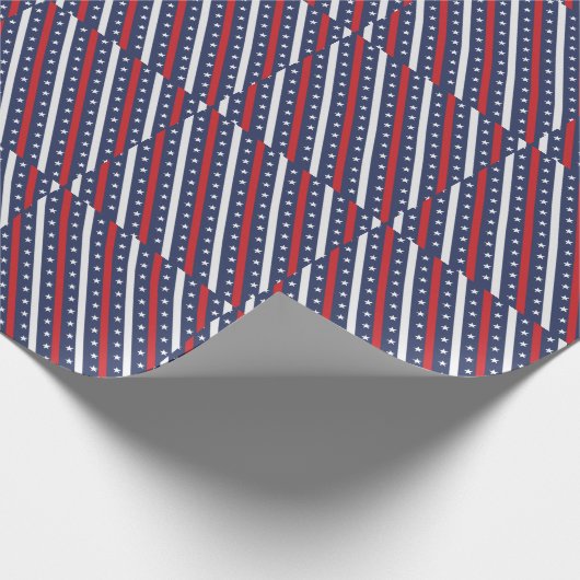 De meest patriottische Amerikaanse vlag | 4e juli  Cadeaupapier (Hoek)