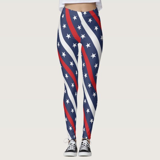 De meest patriottische Amerikaanse vlag | 4e juli Leggings (Voorkant)