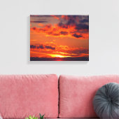 De meest perfecte zonsondergang canvas afdruk (Insitu (Woonkamer))