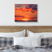 De meest perfecte zonsondergang canvas afdruk (Insitu (Slaapkamer))