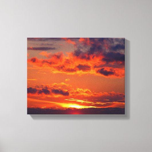 De meest perfecte zonsondergang canvas afdruk (Voorkant)