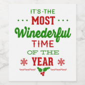 De meest pijnlijke tijd van het jaar van de grappi wijn etiket (Enkel label)