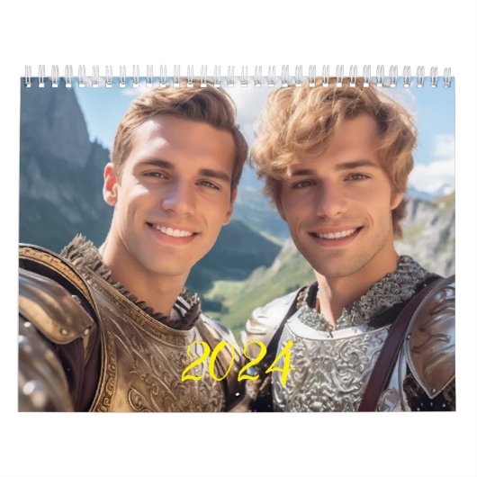 De meest romantische mannen. 2024 kalender (Hoes)