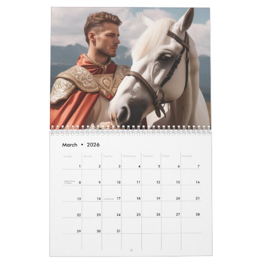 De meest romantische mannen. 2025 kalender (Mar 2026)