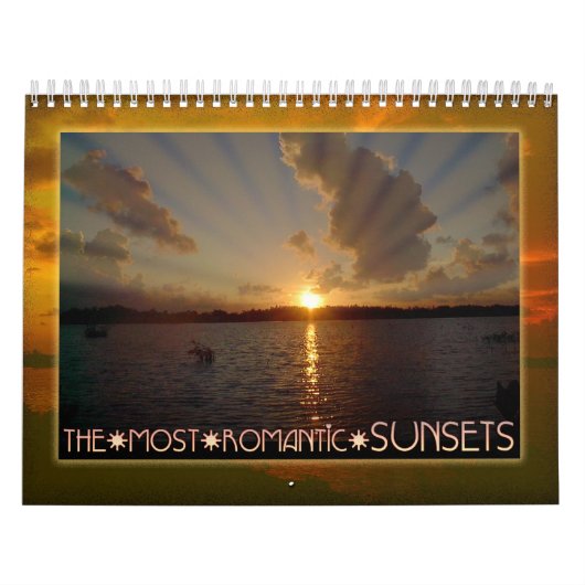 De meest romantische Zonsondergangen Kalender (Hoes)