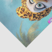 De meest sassige trio wacky chicks op het strand tissuepapier (Detail)
