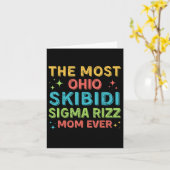 De Meest Skibidi Sigma Rizz Moeder Ooit Boy Moeder Kaart (Gele Bloem)
