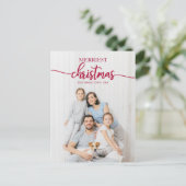 De meest veeleisende kerstdag Unieke Fotovakantie- Briefkaart (Staand voorkant)