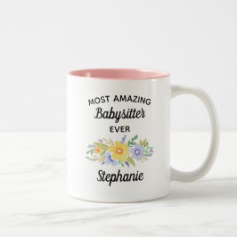 De meest verbazingwekkende Babysitter ooit Waterve Tweekleurige Koffiemok