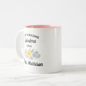 De meest verbazingwekkende grootmoeder ooit Waterv Tweekleurige Koffiemok (Voorkant links)