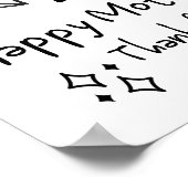 De meest verbazingwekkende mams-doodle Art Poster (Hoek)