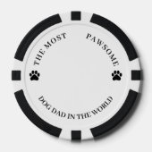 De meest vervelende hond pap poker chips (Voorkant)