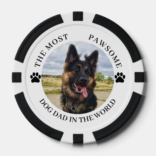 De meest vervelende hond pap poker chips (Voorkant)
