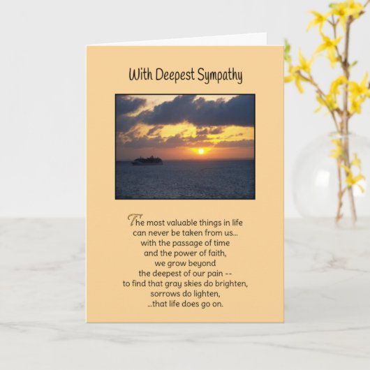 De meest waardevolle dingen: sympathie kaart (Gele Bloem)