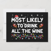 De meest waarschijnlijke Drink van alle kerst van  Kaart (Voorkant)