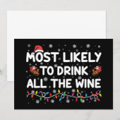 De meest waarschijnlijke Drink van alle kerst van  Kaart (Voorkant / Achterkant)