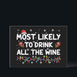 De meest waarschijnlijke Drink van alle kerst van  Kaart<br><div class="desc">De meest waarschijnlijke Drink is dat de hele wijnfamilie met kerstmis meegaat</div>
