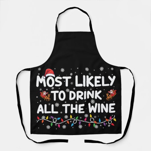 De meest waarschijnlijke Drink van alle kerst van  Schort (Voorkant)