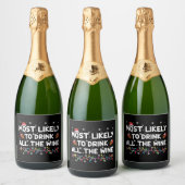 De meest waarschijnlijke Drink van alle kerst van Sparkling Wijnetiket (Flessen)