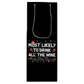 De meest waarschijnlijke Drink van alle kerst van Wijn Cadeautas (Voorkant)