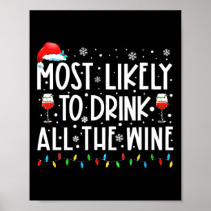 De meest waarschijnlijke Drink van de gehele wijnf Poster