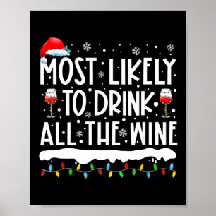 De meest waarschijnlijke Drink van de gehele wijnf Poster