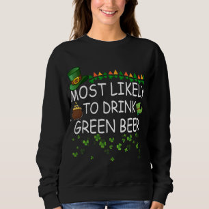 De meest waarschijnlijke Drink van een groene bier Trui
