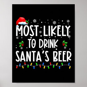 De meest waarschijnlijke Drink voor kerstdrinki va Poster