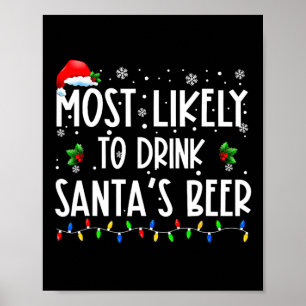 De meest waarschijnlijke Drink voor kerstdrinki va Poster