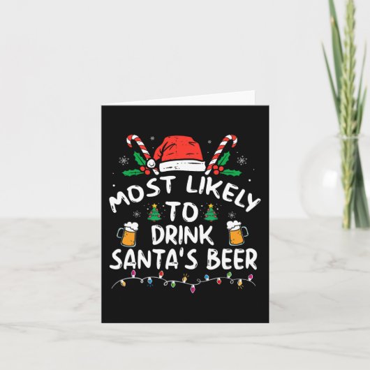 De meest waarschijnlijke Drink voor kerstmis van d Kaart (Voorkant)