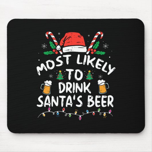 De meest waarschijnlijke Drink voor kerstmis van d Muismat (Voorkant)