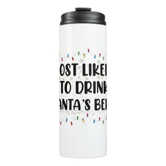 De meest waarschijnlijke Drink voor kerstmis van d Thermosbeker (Voorkant)