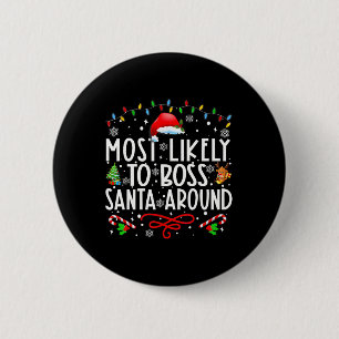 De meest waarschijnlijke is dat de kerstman rond d ronde button 5,7 cm