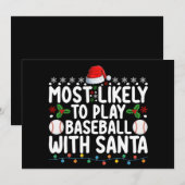 De meest waarschijnlijke is dat je honkbal speelt  kaart (Voorkant / Achterkant)