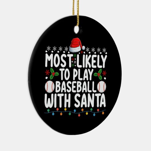 De meest waarschijnlijke is dat je honkbal speelt keramisch ornament (Rechts)