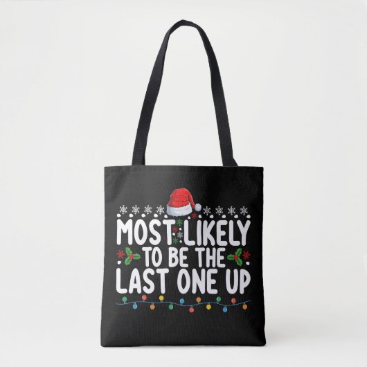 De meest waarschijnlijke is de laatste kerstman tote bag (Voorkant)