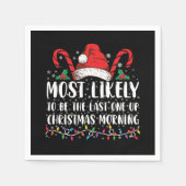 De meest waarschijnlijke is de laatste op kerstavo servet (Voorkant)