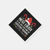 De meest waarschijnlijke is de laatste op kerstavo servet (Hoek)