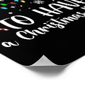 De meest waarschijnlijke kerstman heeft een kerstf poster (Hoek)